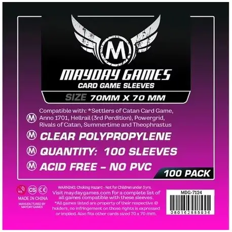 Mayday Premium kártyavédő (70x70mm, 50 db/csomag) Népszerű