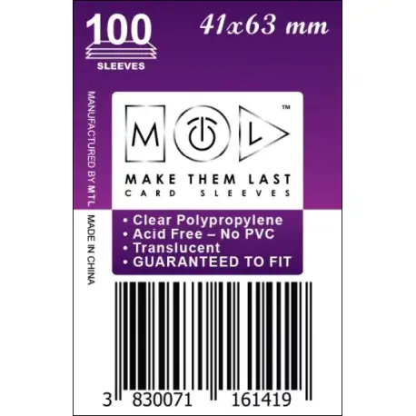 Legjobb ár MTL mini US kártyavédő (41x63mm, 100 db/csomag)