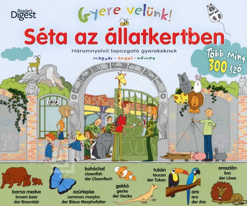 Expressz szállítás Séta az Állatkertben háromnyelvű lapozó